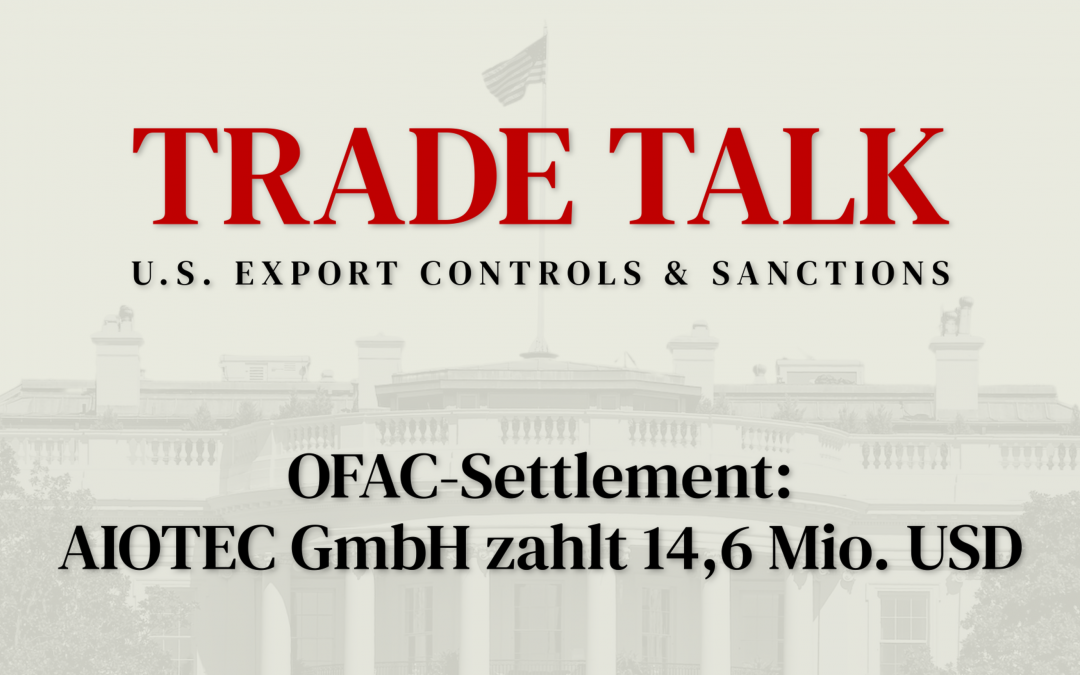 Trade Talk: AIOTEC GmbH zahlt 14,6 Mio. USD