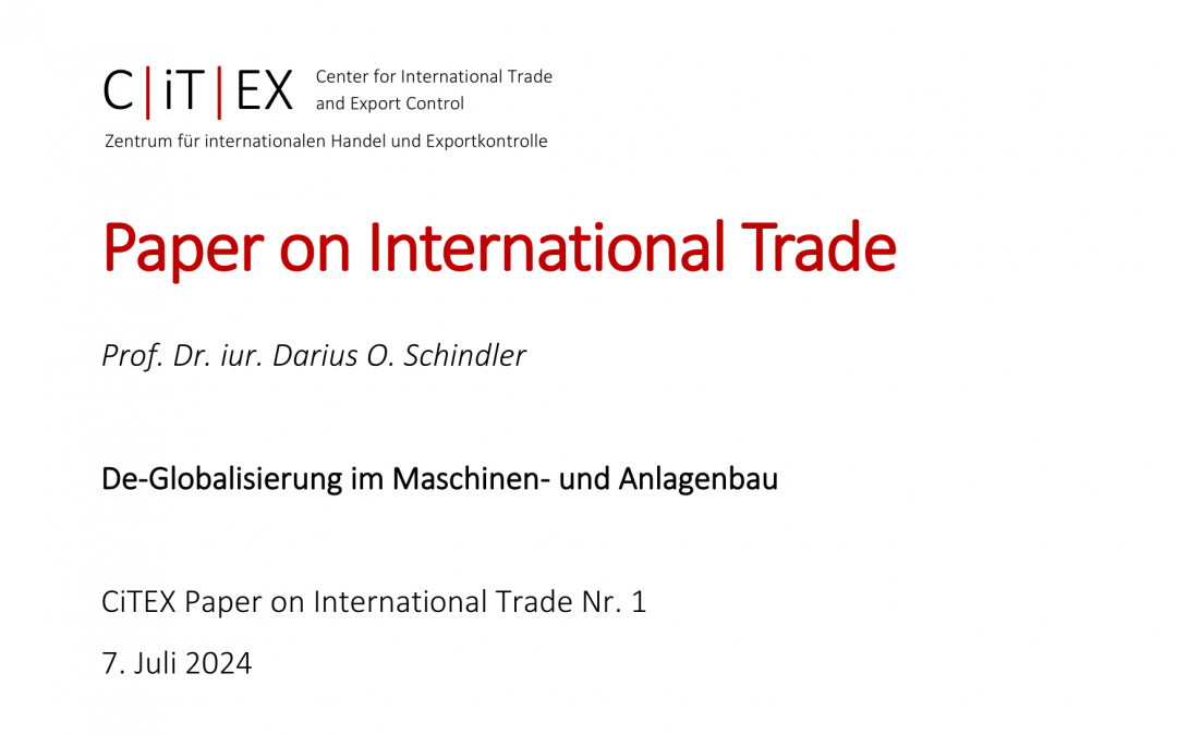 Paper: De-Globalisierung im Maschinen- und Anlagenbau