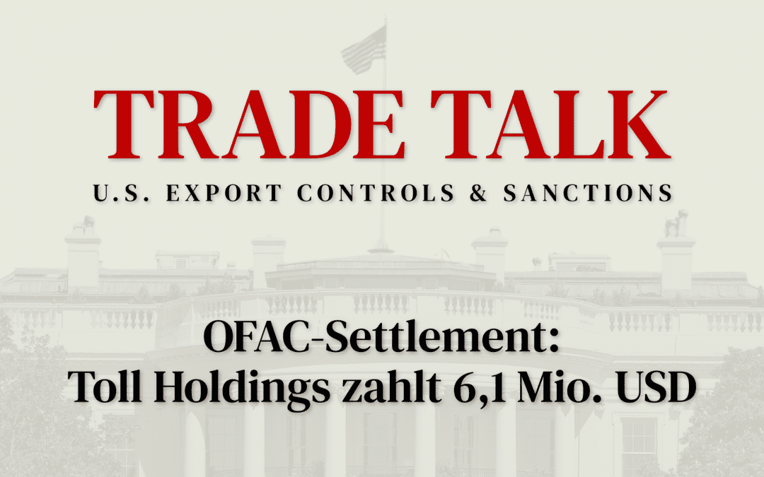 Trade Talk: Toll Holdings zahlt 6,1 Mio. USD