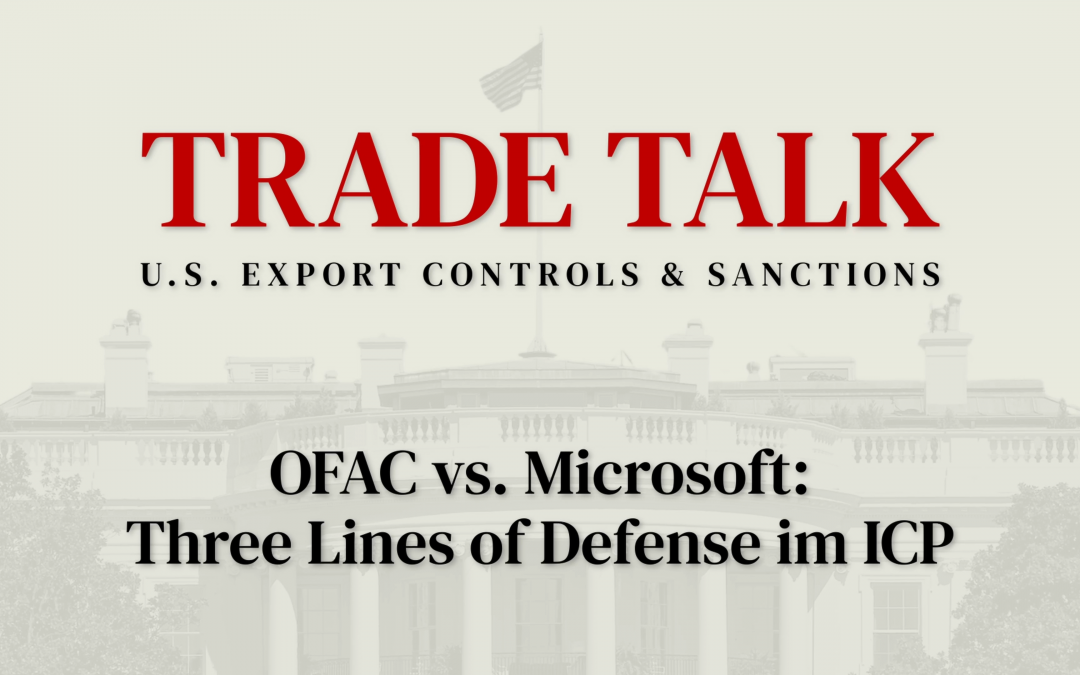 Trade Talk: Three Lines of Defence – der Fall Microsoft